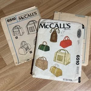 1979 McCalls Set of Bags-Three Styles 6510
